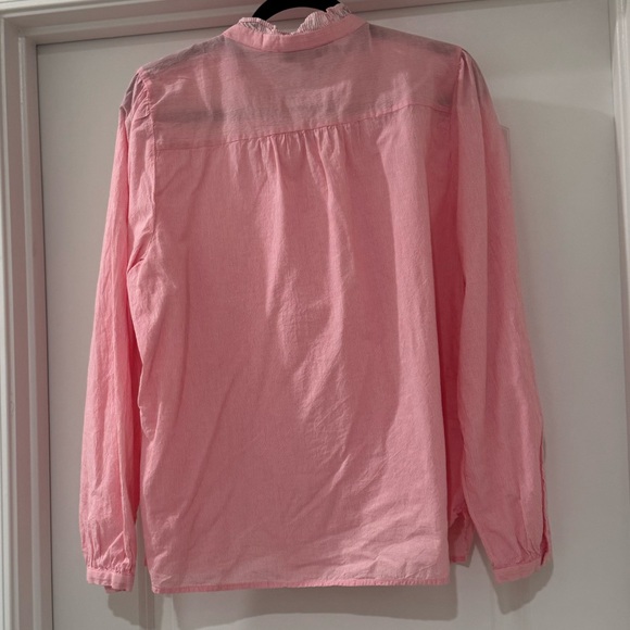 LOFT Pink Ruffle Blouse - Picture 6 of 7